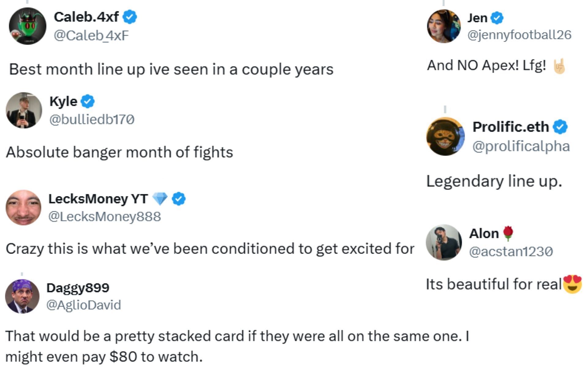 Fan reactions
